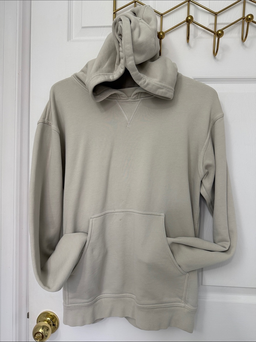 Lululemon All Yours French Terry Hoodie Vapor Cream Size 6 - Picture 4 of 4